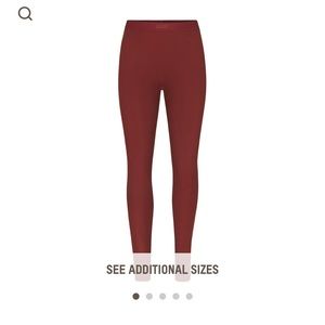 BNWT Skims Cotton Rib Legging in Sangria Size Medium
